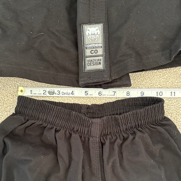 Venum Kids Brazilian Jiu Jitsu Costume - Black - Picture 10 of 11